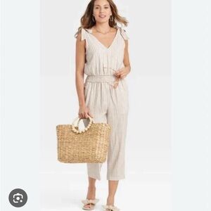 A New‎ Day Striped Sleeveless Jumpsuit